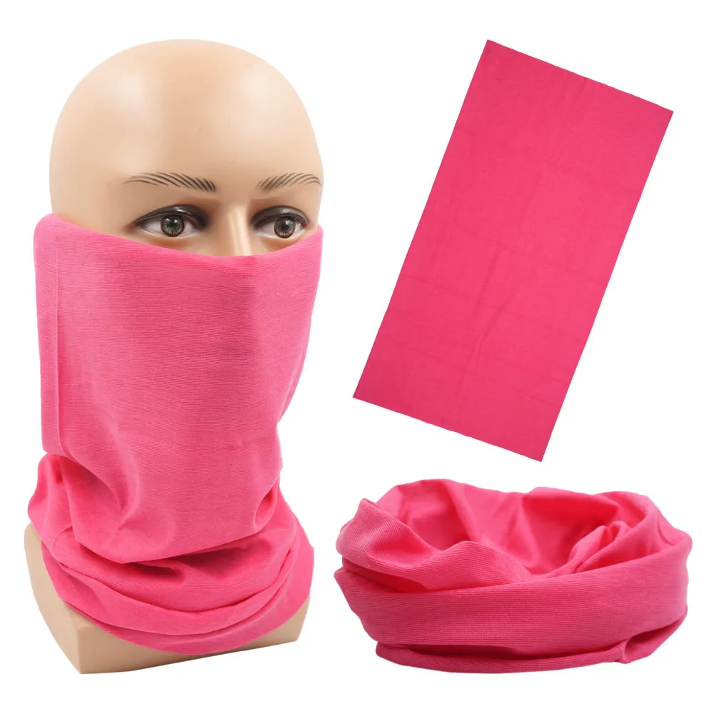 Outdoor Magic Bandana Solid Dyeing Color Cycling Hiking Scarves Fashion Headwrap Neck Tube Cover Fishing Windproof Face Mask