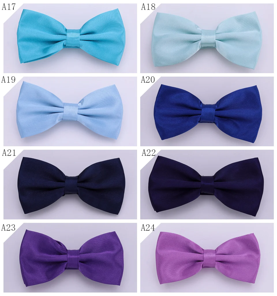 HUISUI 2024 New 43 Color Suit Bow Tie Wedding Gift Solid Party Classic Butterfly Cravat Wholesale Polyester Material Bowtie