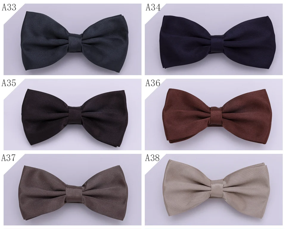 HUISUI 2024 New 43 Color Suit Bow Tie Wedding Gift Solid Party Classic Butterfly Cravat Wholesale Polyester Material Bowtie