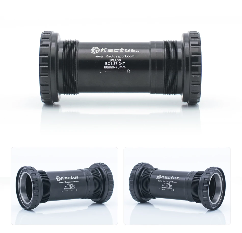 KACTUS Bicycle Bottom Bracket BSA Thread Kit Road MTB Bike Frame 68/73 Axis 24/22 and 29/30mm Fit for Shimano/SRAM GXP Crankset