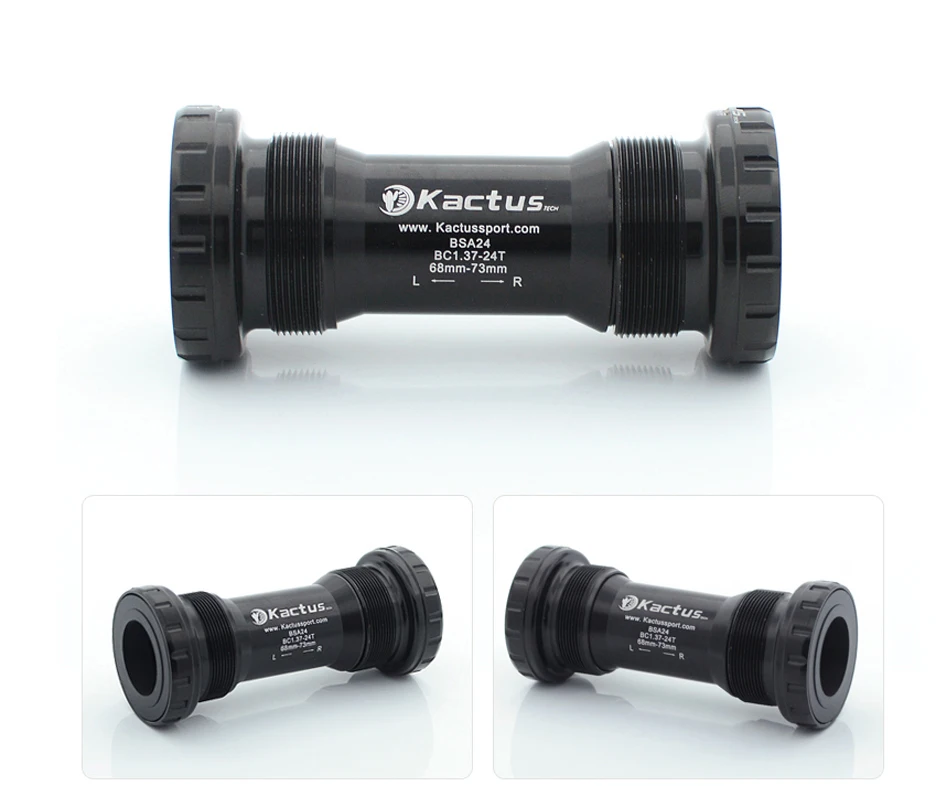 KACTUS Bicycle Bottom Bracket BSA Thread Kit Road MTB Bike Frame 68/73 Axis 24/22 and 29/30mm Fit for Shimano/SRAM GXP Crankset