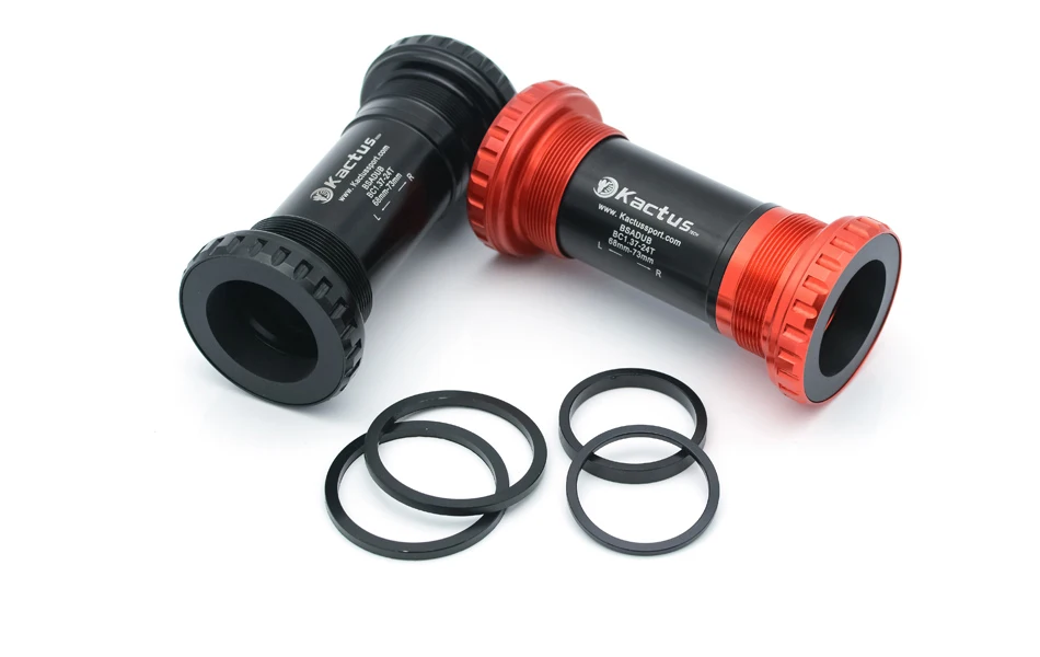 KACTUS Bicycle Bottom Bracket BSA Thread Kit Road MTB Bike Frame 68/73 Axis 24/22 and 29/30mm Fit for Shimano/SRAM GXP Crankset