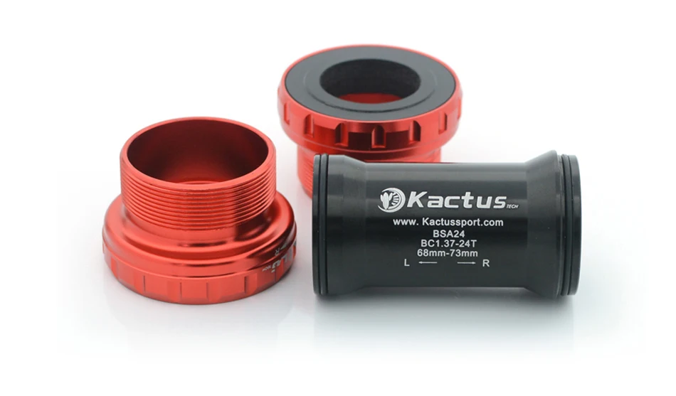 KACTUS Bicycle Bottom Bracket BSA Thread Kit Road MTB Bike Frame 68/73 Axis 24/22 and 29/30mm Fit for Shimano/SRAM GXP Crankset