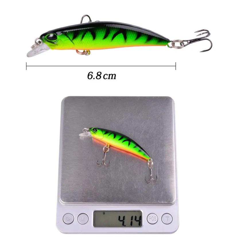 10pcs Laser Slow Minnow Fishing Lure Set 4g 7cm Wobblers Crankbaits Isca Artificial Hard Bait Carp Fishing Lures Kit Pesca
