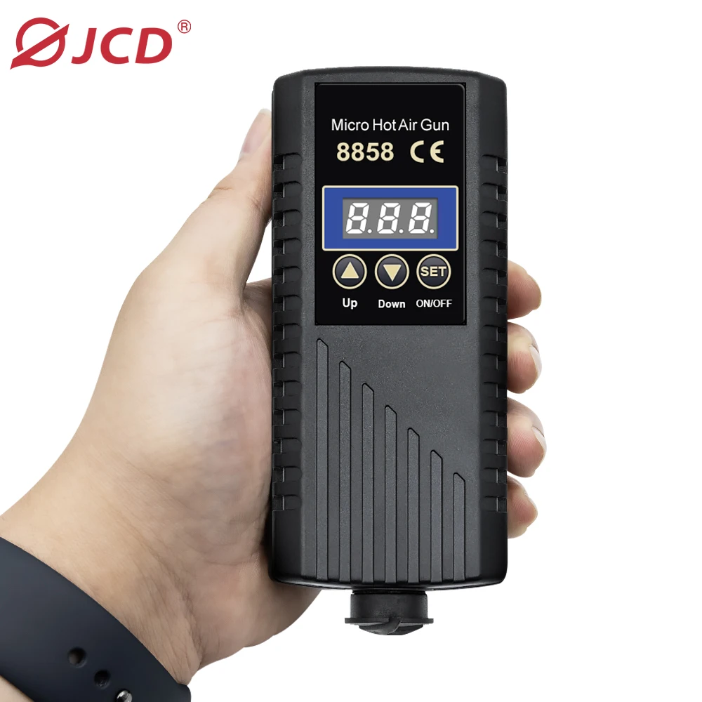 JCD 750W Heat Gun Digital Display Micro Rework Soldering Station Hot Air Gun For Welding Repair Tool Hair Dryer 8858