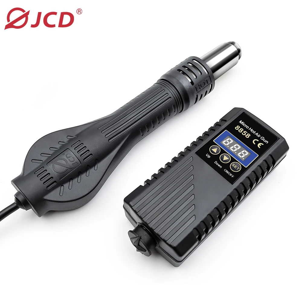 JCD 750W Heat Gun Digital Display Micro Rework Soldering Station Hot Air Gun For Welding Repair Tool Hair Dryer 8858