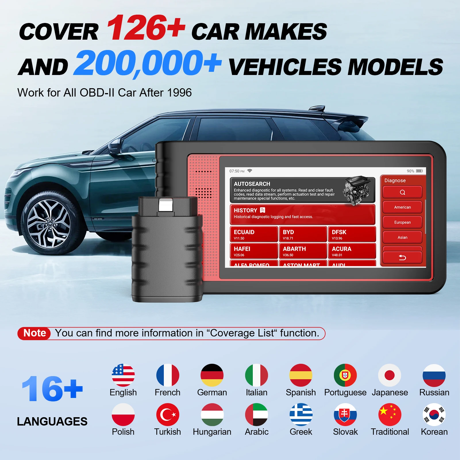 THINKTOOL MINI OBD2 Scanner Full System 28 Reset Automotive Tools Diagnosis Scanner Car Code Reader Free Update Car Tool