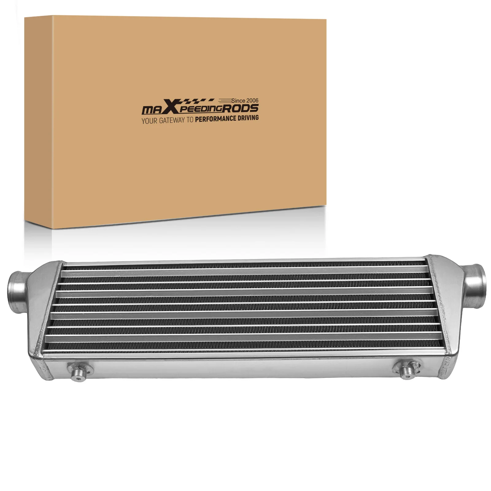 Universal Intercooler 27''x7''x2.5" Tube & Fin for Audi Jetta Inlet 2.5" / 64mm