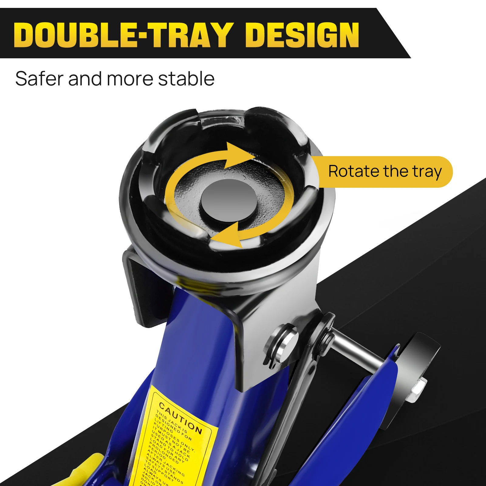 DayPlus Hydraulic Trolley Floor Jack 2 Ton Portable Heavy Duty Car Lift with Carry Case Steel handle Profile Tyre Repair Tools