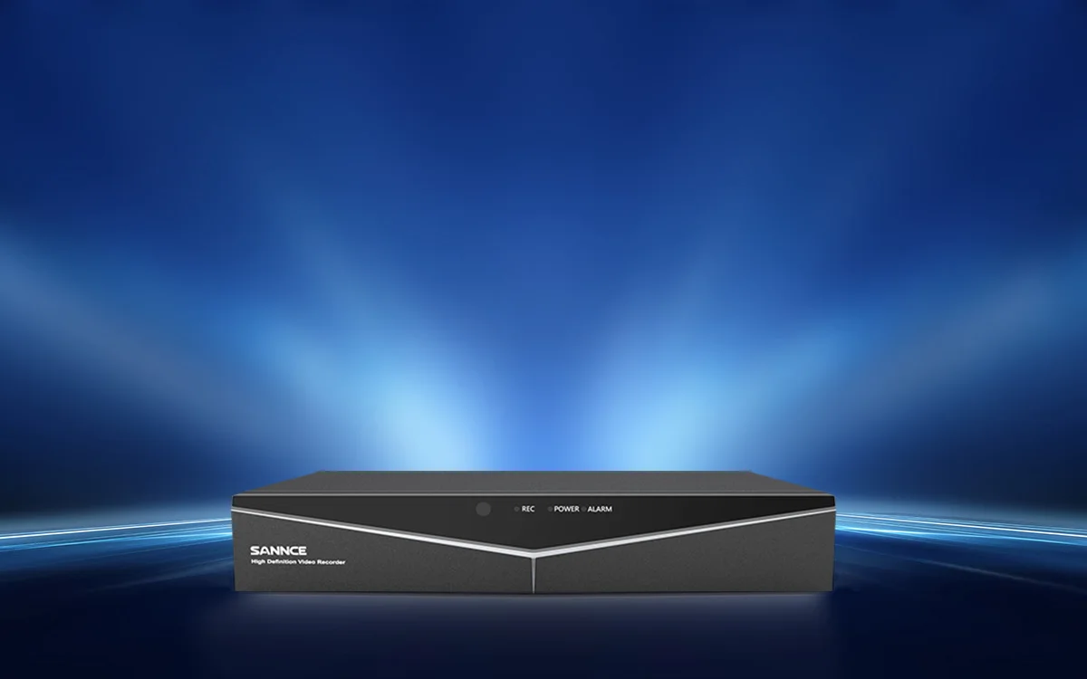 SANNCE 8CH 5MP-N Super HD CCTV DVR H.264+ Surveillance Digital Video Recorder for 2mp/3mp/5MP Anolog Camera