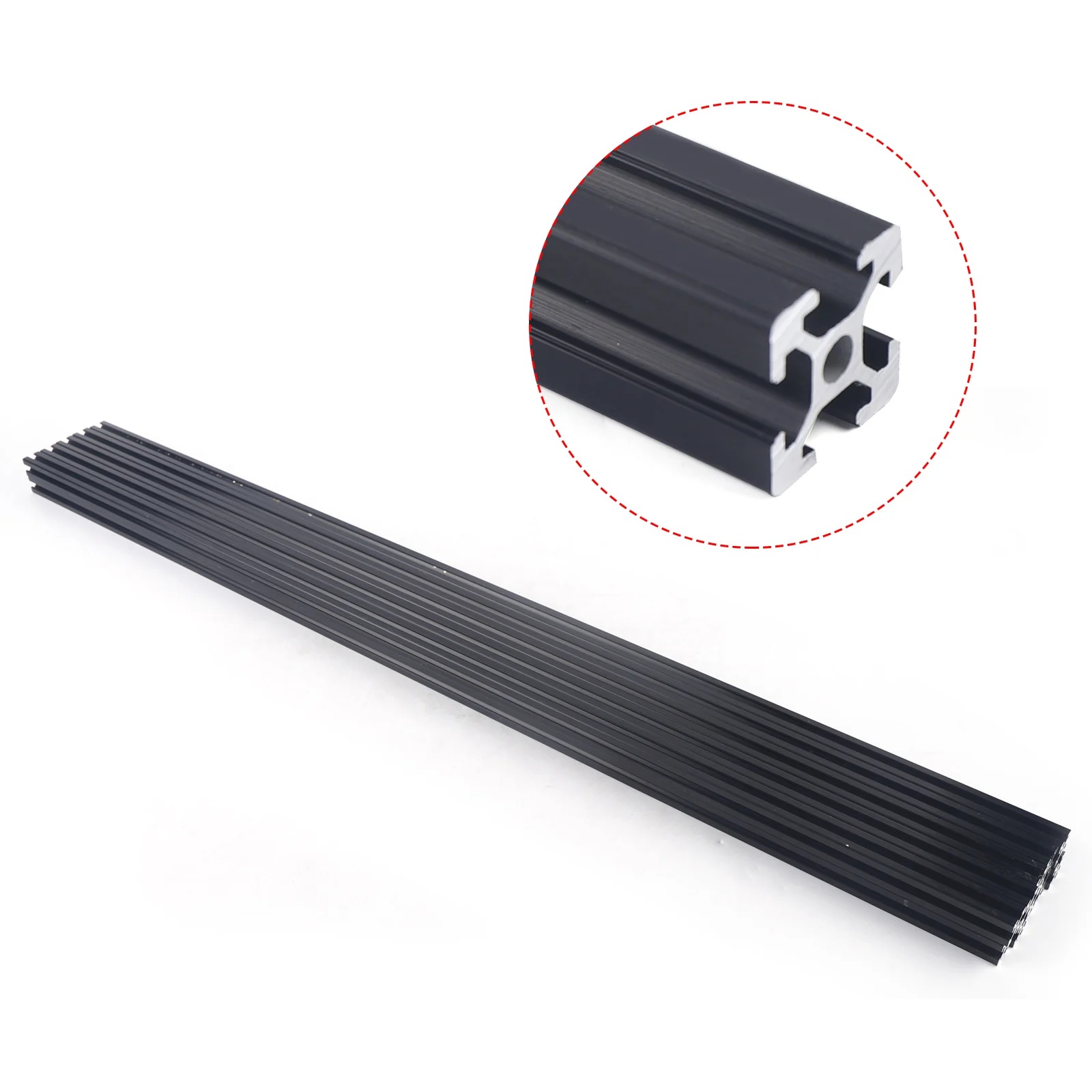 10 PACK 20*20 T-Slot Aluminum Extrusion CNC 3D Printer 1m 39.5'' Long Extruded Piece Black