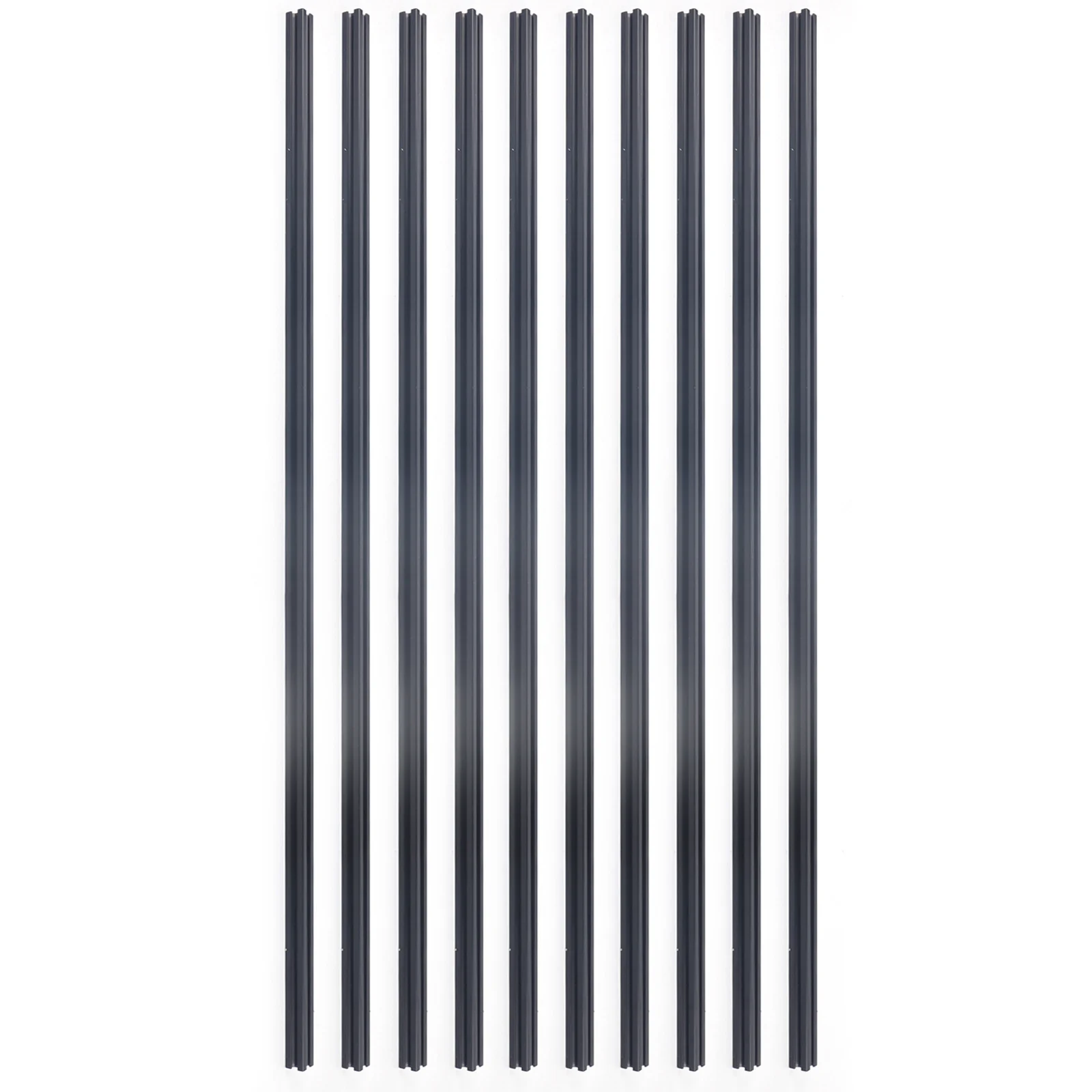 10 PACK 20*20 T-Slot Aluminum Extrusion CNC 3D Printer 1m 39.5'' Long Extruded Piece Black