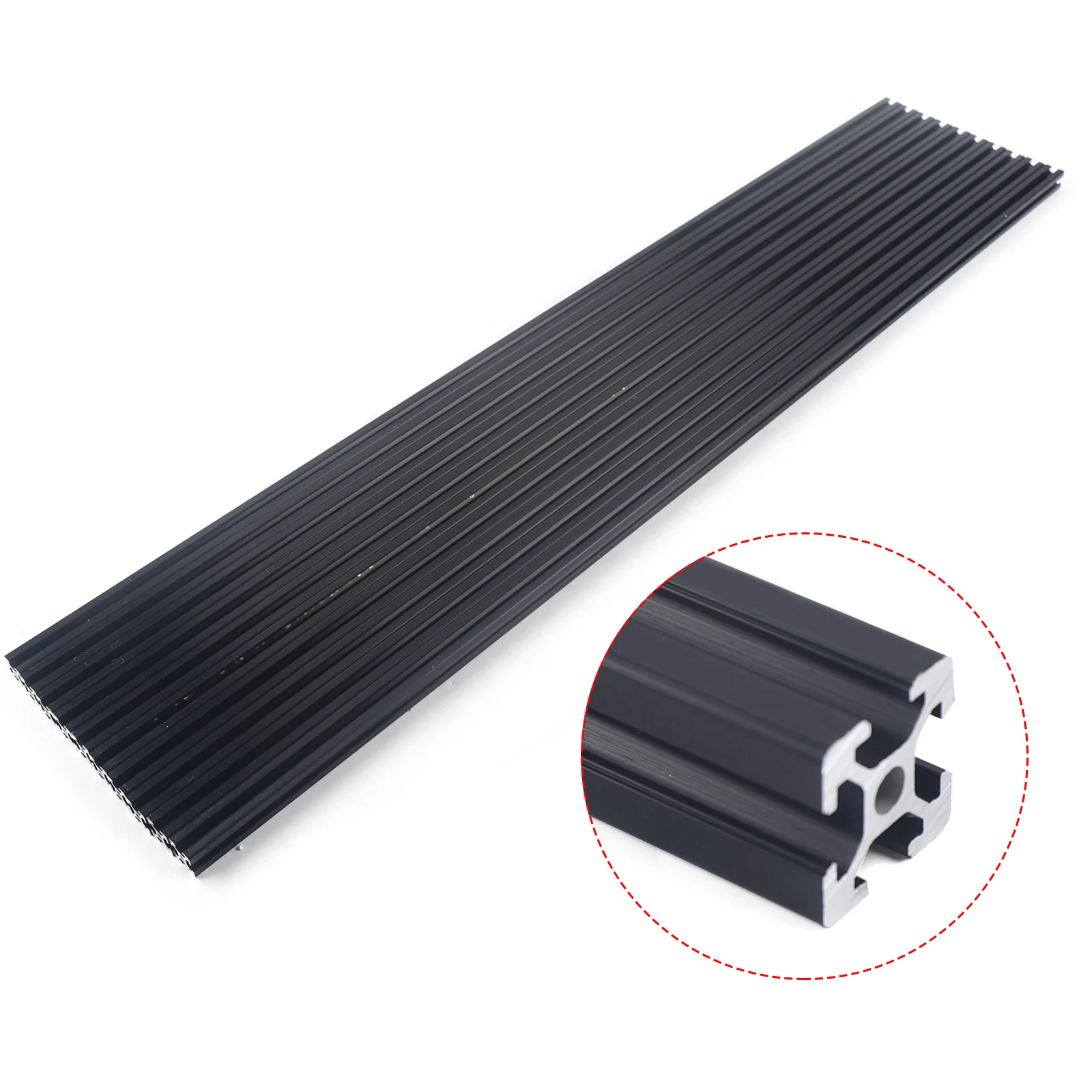 10 PACK 20*20 T-Slot Aluminum Extrusion CNC 3D Printer 1m 39.5'' Long Extruded Piece Black