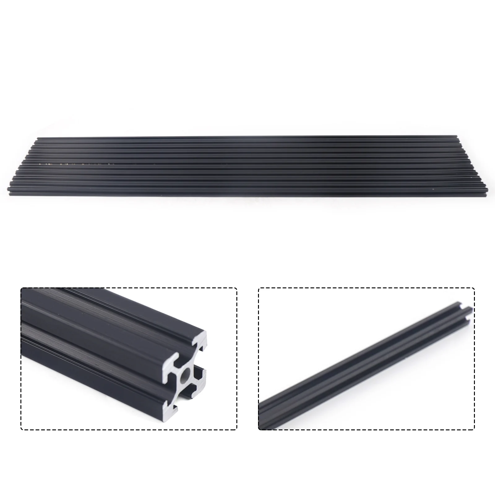 10 PACK 20*20 T-Slot Aluminum Extrusion CNC 3D Printer 1m 39.5'' Long Extruded Piece Black