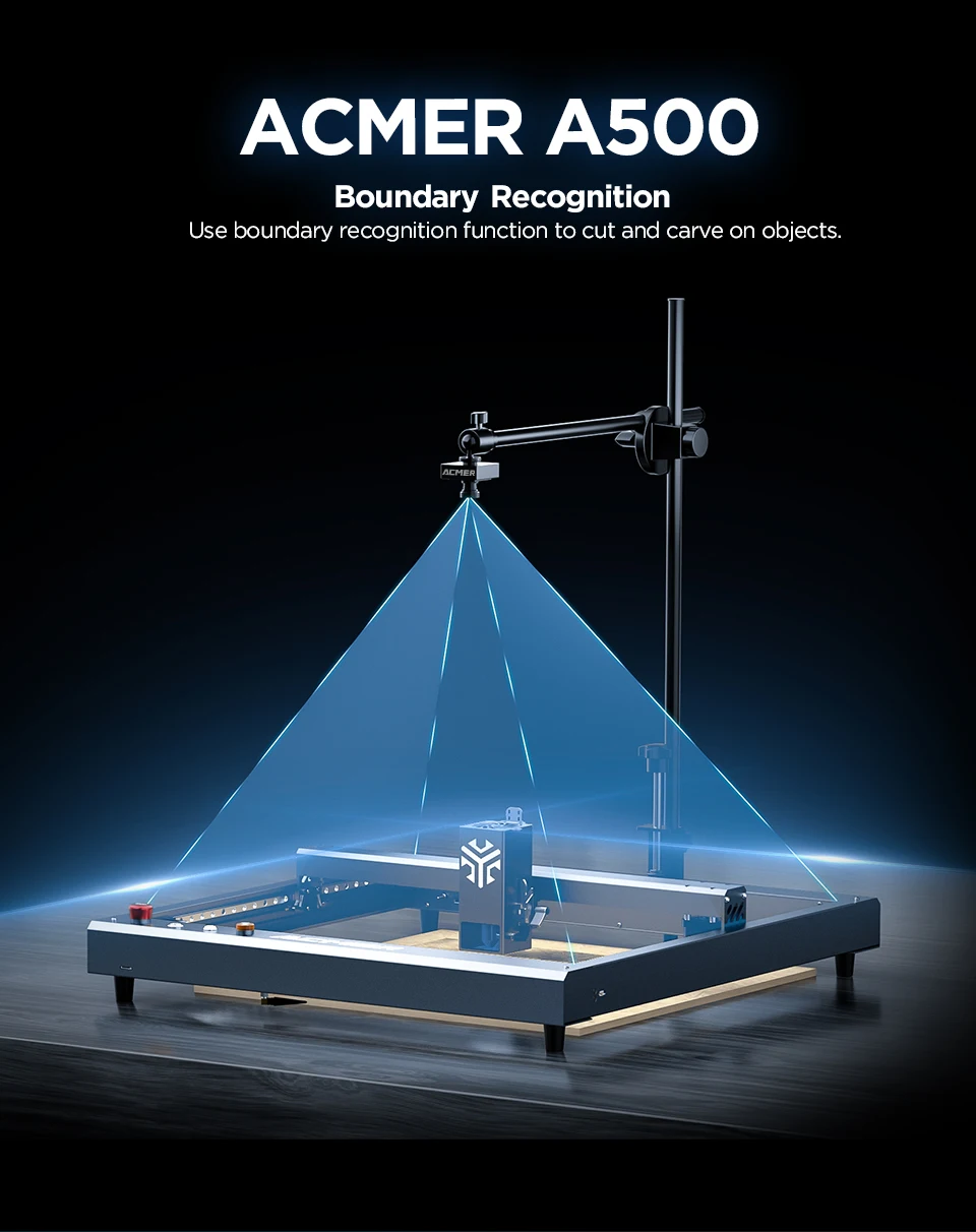 ACMER A500 Lightbrun Camera for ACMER XTOOL SCULPFUN Atomstack Ortur IKIER CREALITY TWO TREES COMGROW Laser Engraving Machine