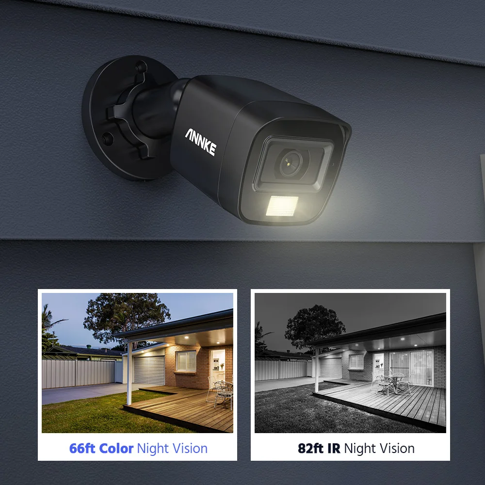 ANNKE 8CH 5MP Video Security System Dual Light H.265+ DVR Recorder Video Surveillance CCTV Camera Kits 3K Outdoor PIR Detection