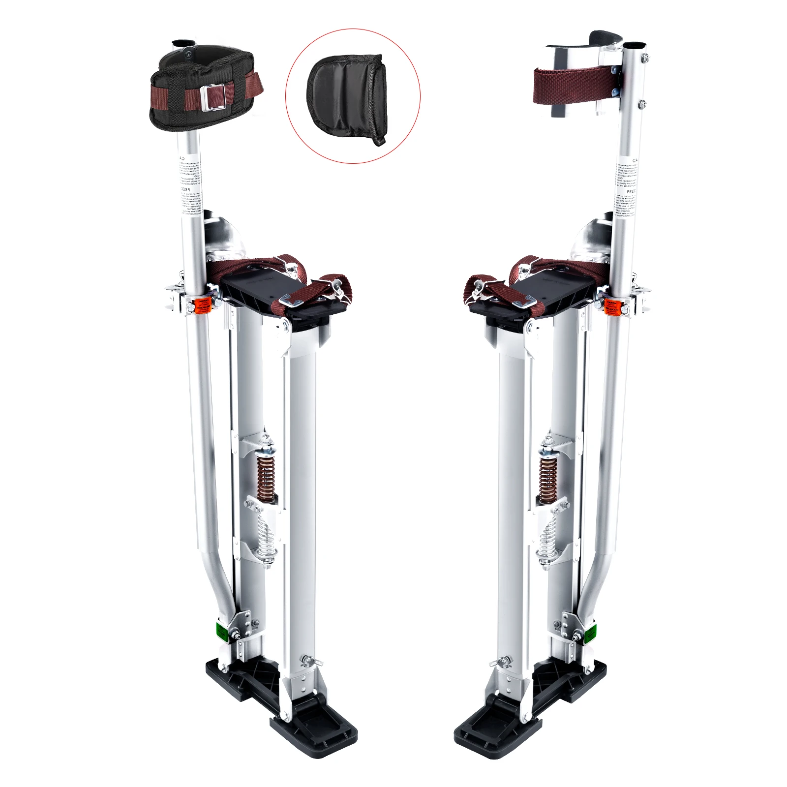 VEVOR 24"-40" Drywall Stilts Professional Aluminum lastering Stilt Ladder Adjustable Plastering Stilts Paint Tool Stage Props