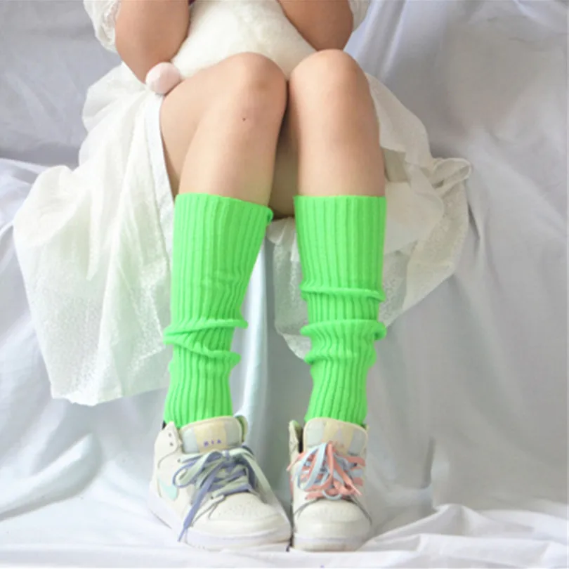 Sweet Girl Leg Warmers Wool Ball Knitted Foot Cover Women Autumn Winter Leg Warmer Socks Heap Heap Socks Leg Warmers Japanese