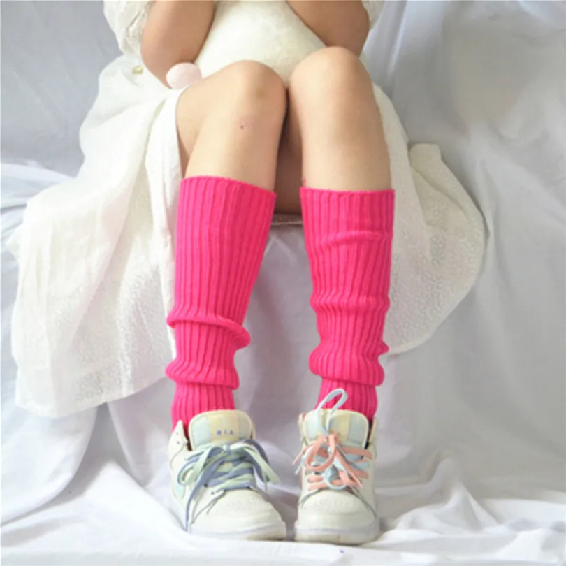 Sweet Girl Leg Warmers Wool Ball Knitted Foot Cover Women Autumn Winter Leg Warmer Socks Heap Heap Socks Leg Warmers Japanese