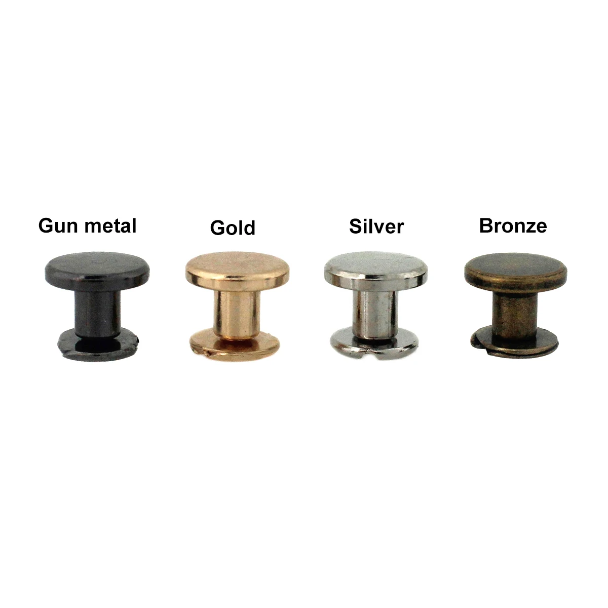 10pcs Metal Binding Chicago Screws Nails Studs Rivets For Photo Album Desk Calendar Menu Leather Craft Belt Wallet Fasteners