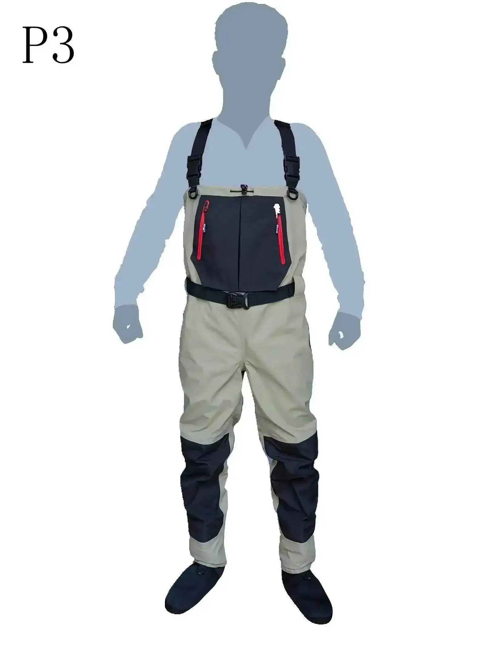 Fly Fishing Children to Adults Waders Neoprene Foot for Men Raft Hunting Quick-Dry Waterproof and Breathable