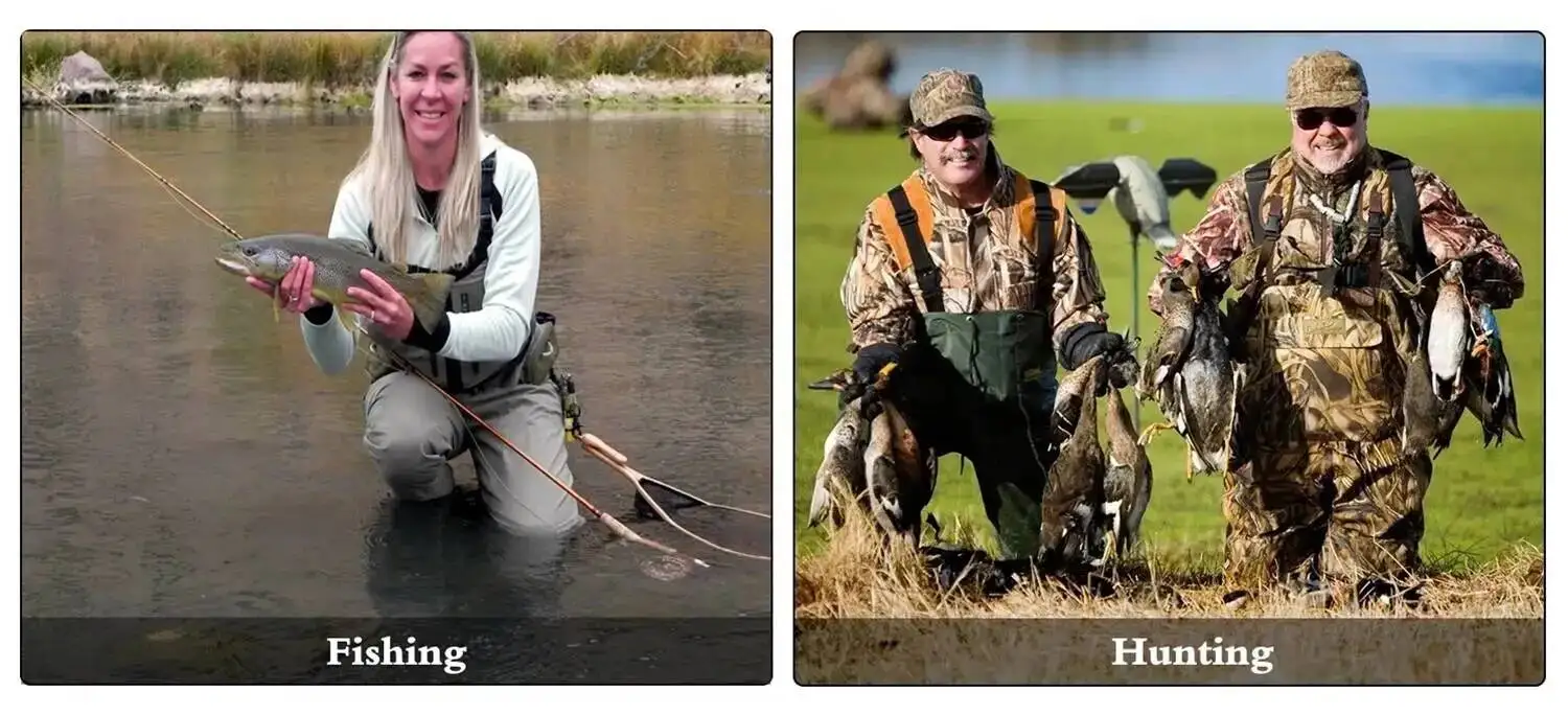 Fly Fishing Children to Adults Waders Neoprene Foot for Men Raft Hunting Quick-Dry Waterproof and Breathable
