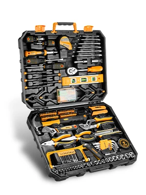 DEKO 228Pcs Socket Wrench Auto Repair Tool Combination Package Mixed Tool Set Hand Tool Kit with Plastic Toolbox Storage Case