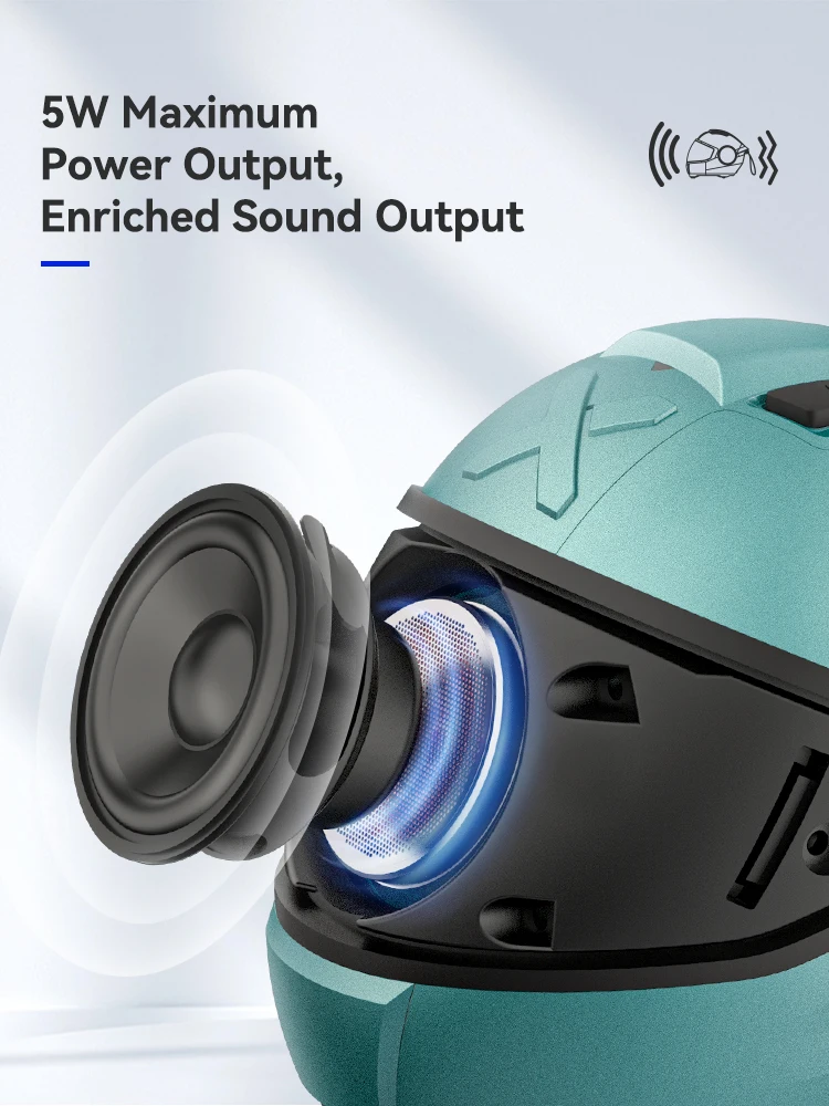 LEXIN Model-S Portable Bluetooth Speaker,Helmet Style Wireless Speaker,Powerful Loud Stereo Speakers, Deep Bass,IPX4 Waterproof