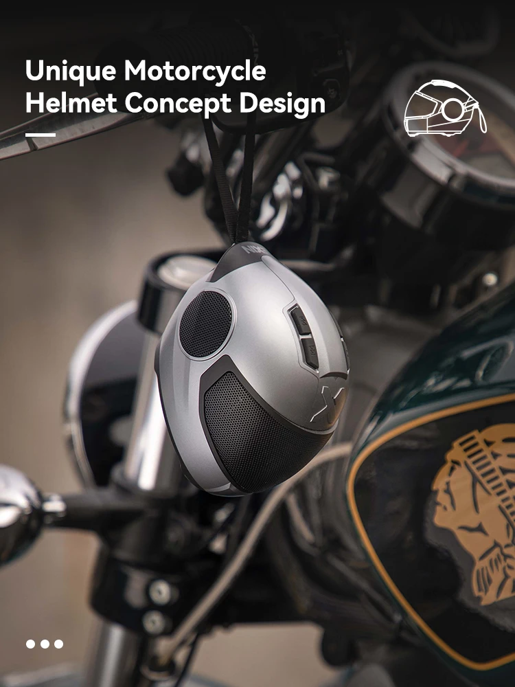 LEXIN Model-S Portable Bluetooth Speaker,Helmet Style Wireless Speaker,Powerful Loud Stereo Speakers, Deep Bass,IPX4 Waterproof