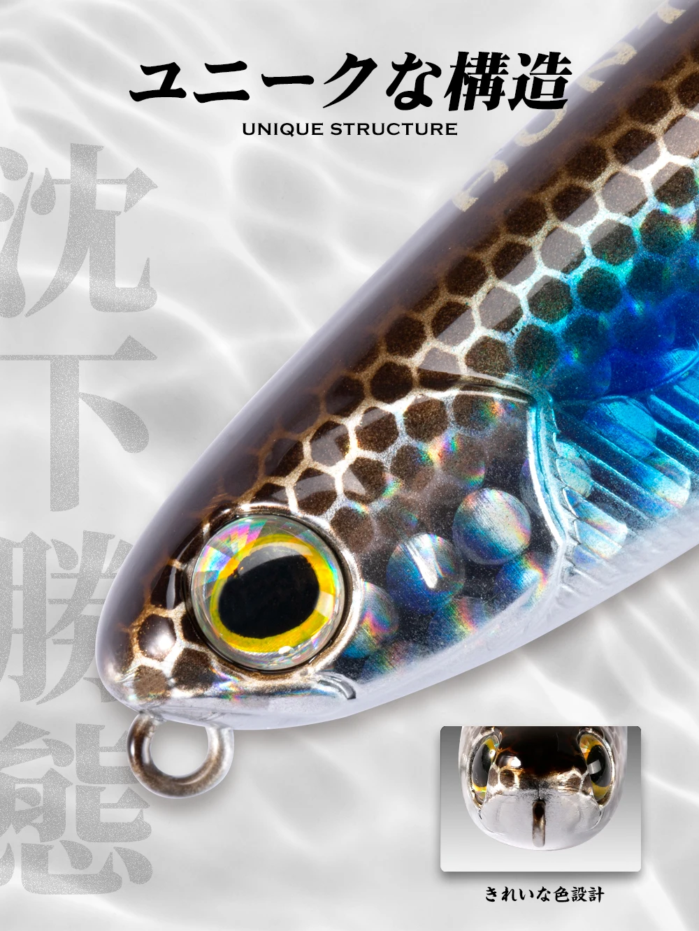 Hunthouse GHOST SNAKE Topwater Pencil Fishing Lure 60/90/100mm 6.4/12.4/18.8g Surface Floating Bait Lure For Seabass LW536