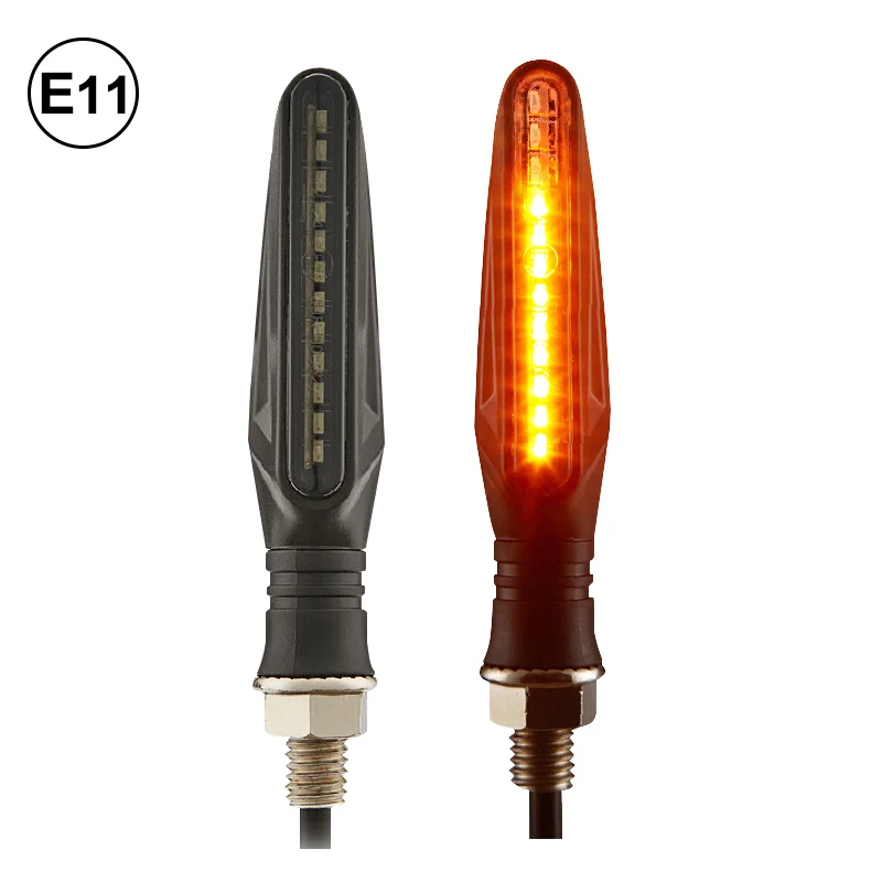 LED Motorcycle Turn Signals E11 Approved Motorcycle Flasher Light Built Relay 335SMD Motorcycle Turn Signal Indicator Waterproof