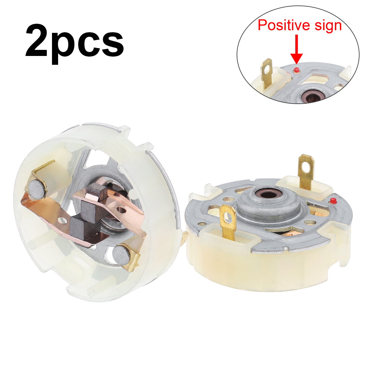 2Pcs RS550 Electric Drill Motor Carbon Brush Holder with Copper Brush Replacement for RS550 RS555 RS545 Motor Accessories