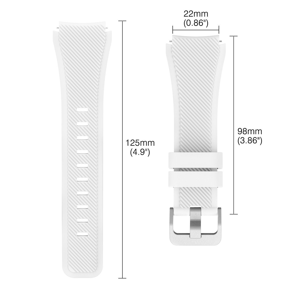 22mm soft silicone strap For samsung Galaxy wtch 3 46mm Gear S3 Huawei watch GT GT2 46mm comfortable strap for Amazfirt GTR 47mm