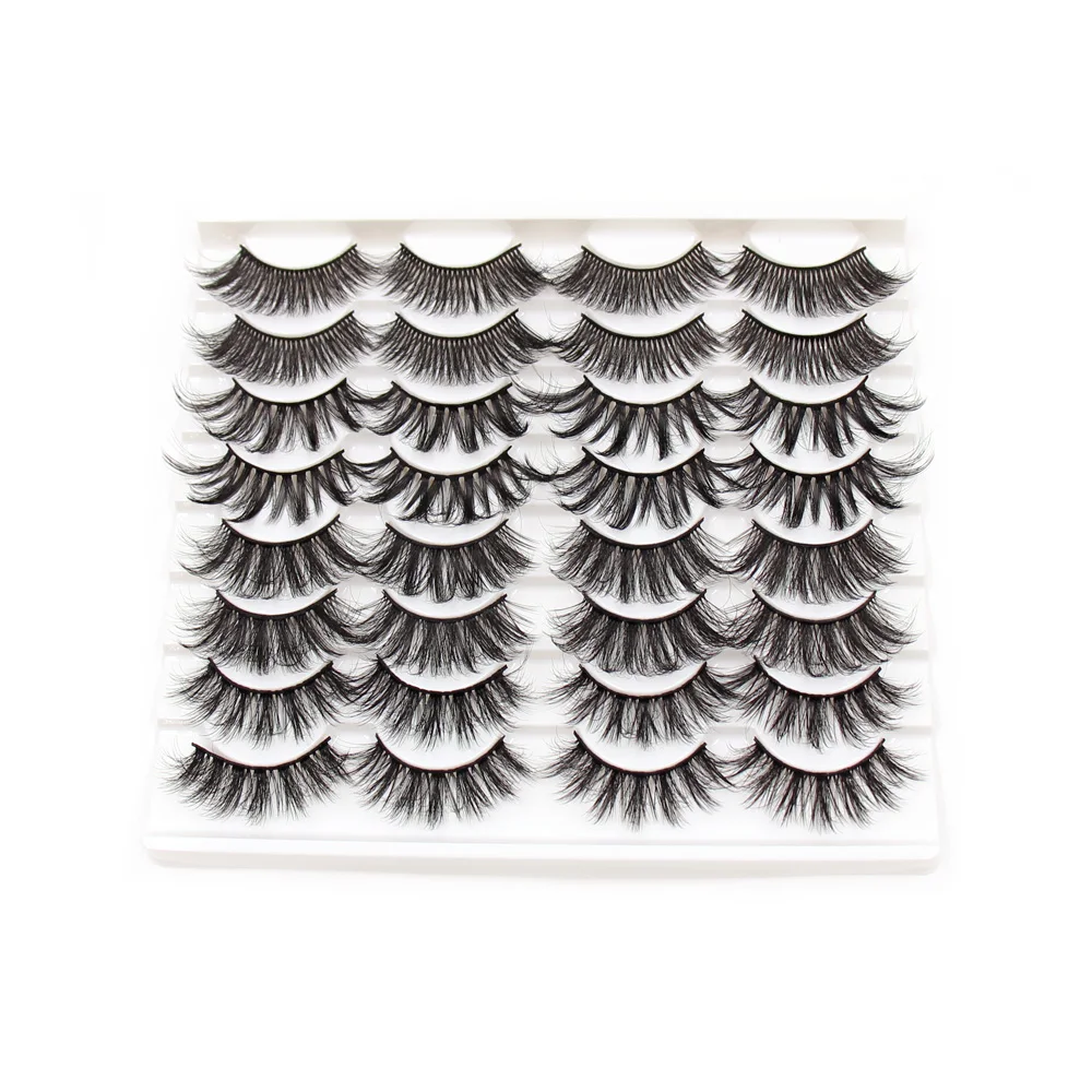 Eyelashes 5/10/16 Pairs 3D Faux Mink Lashes Natural False Eyelashes Reusable Dramatic Volume Lashes Makeup Eyelash Extension