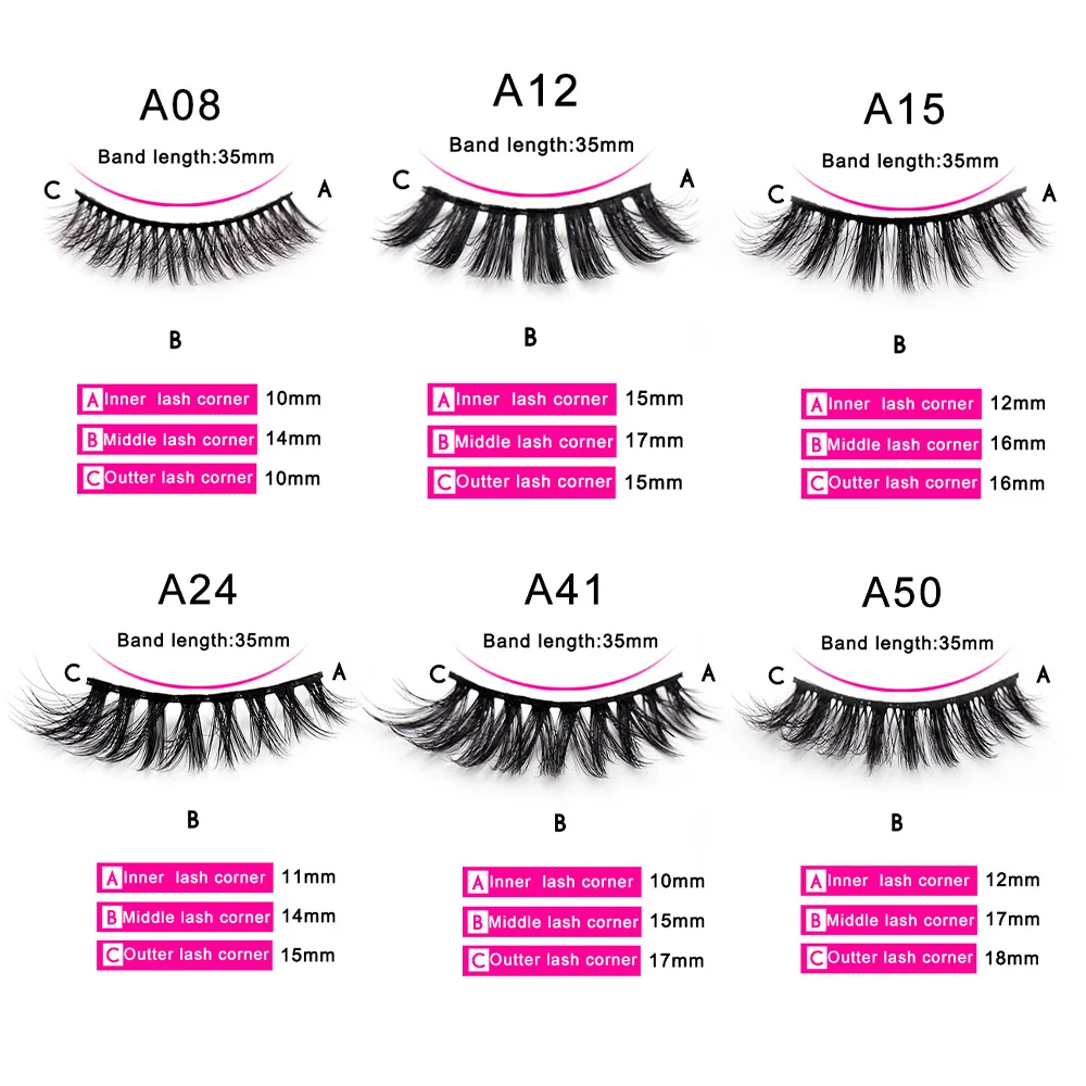Eyelashes 5/10/16 Pairs 3D Faux Mink Lashes Natural False Eyelashes Reusable Dramatic Volume Lashes Makeup Eyelash Extension