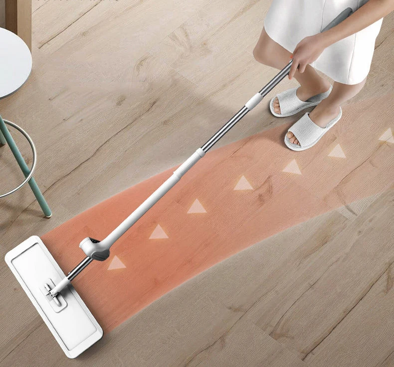 Mmagic Mop for Wash Floor Mop Cleaner Cleaning Flat Spin Mop Bucket Floor House Cleaning Easy Home Cleaning 360° Rotation With