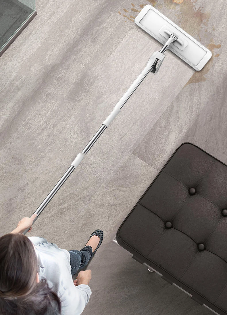 Mmagic Mop for Wash Floor Mop Cleaner Cleaning Flat Spin Mop Bucket Floor House Cleaning Easy Home Cleaning 360° Rotation With