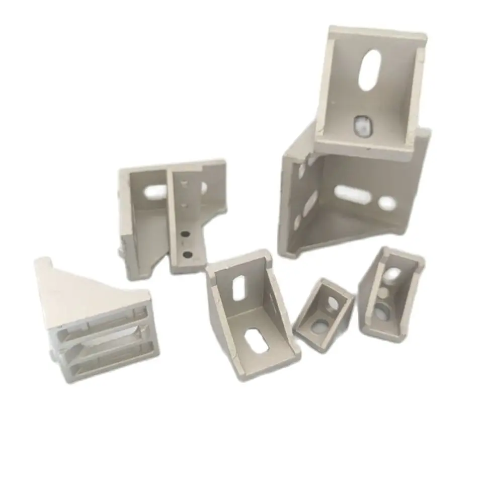 2020 2028 3030 3060 4040 4545 6060 20/30/40/45/60 Aluminum Profile Connector CNC Router Aluminum Corner Bracket 2040 3060 4545