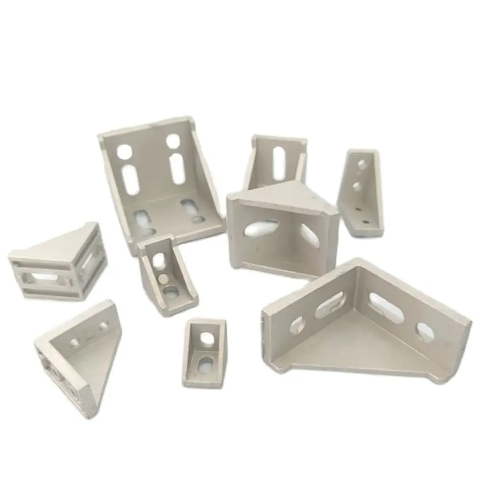 2020 2028 3030 3060 4040 4545 6060 20/30/40/45/60 Aluminum Profile Connector CNC Router Aluminum Corner Bracket 2040 3060 4545