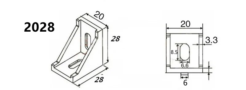 2020 2028 3030 3060 4040 4545 6060 20/30/40/45/60 Aluminum Profile Connector CNC Router Aluminum Corner Bracket 2040 3060 4545
