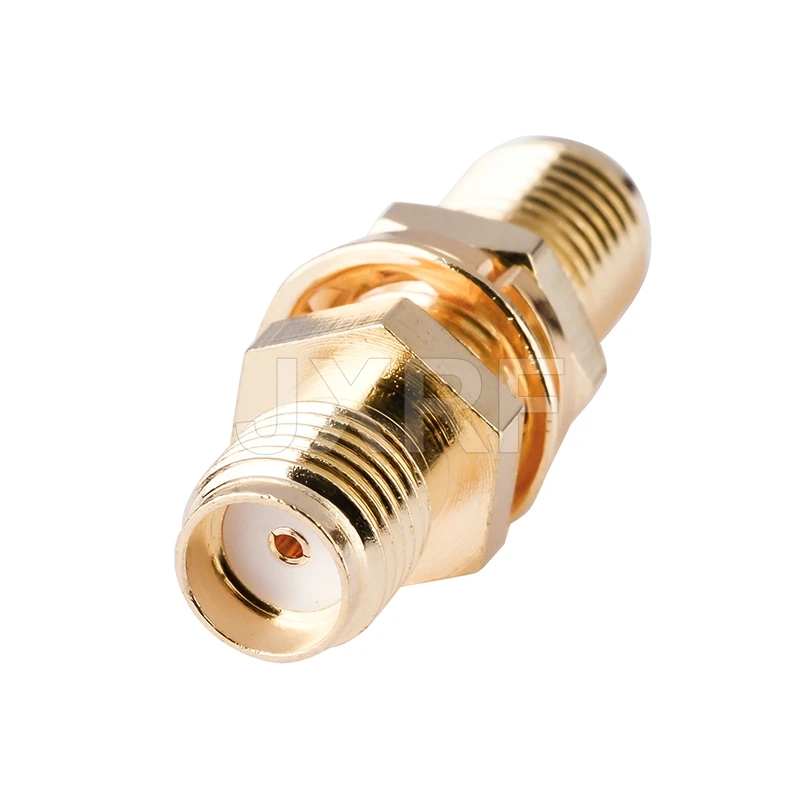2PCS SMA Socket Connector SMA Female to SMA Female Bulkhead Connector SMA Panel Chassis Mount Connector Adapter Antenna