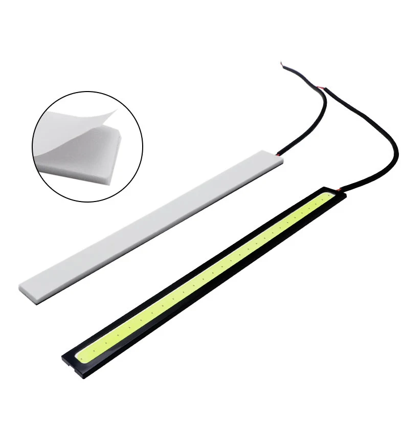 4x Universal Vehicle Led Strip 17CM COB Car Led Strip For Auto DRL Daytime Running Light External Waterproof Styling 12V Led Bar