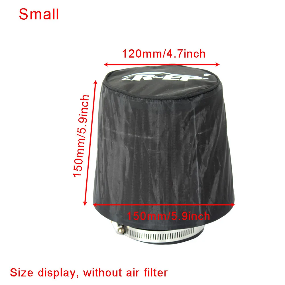 Universal Cone Air Filter Protective Cover Waterproof Oilproof Dustproof for Car High Flow Cold Air Intake Filters