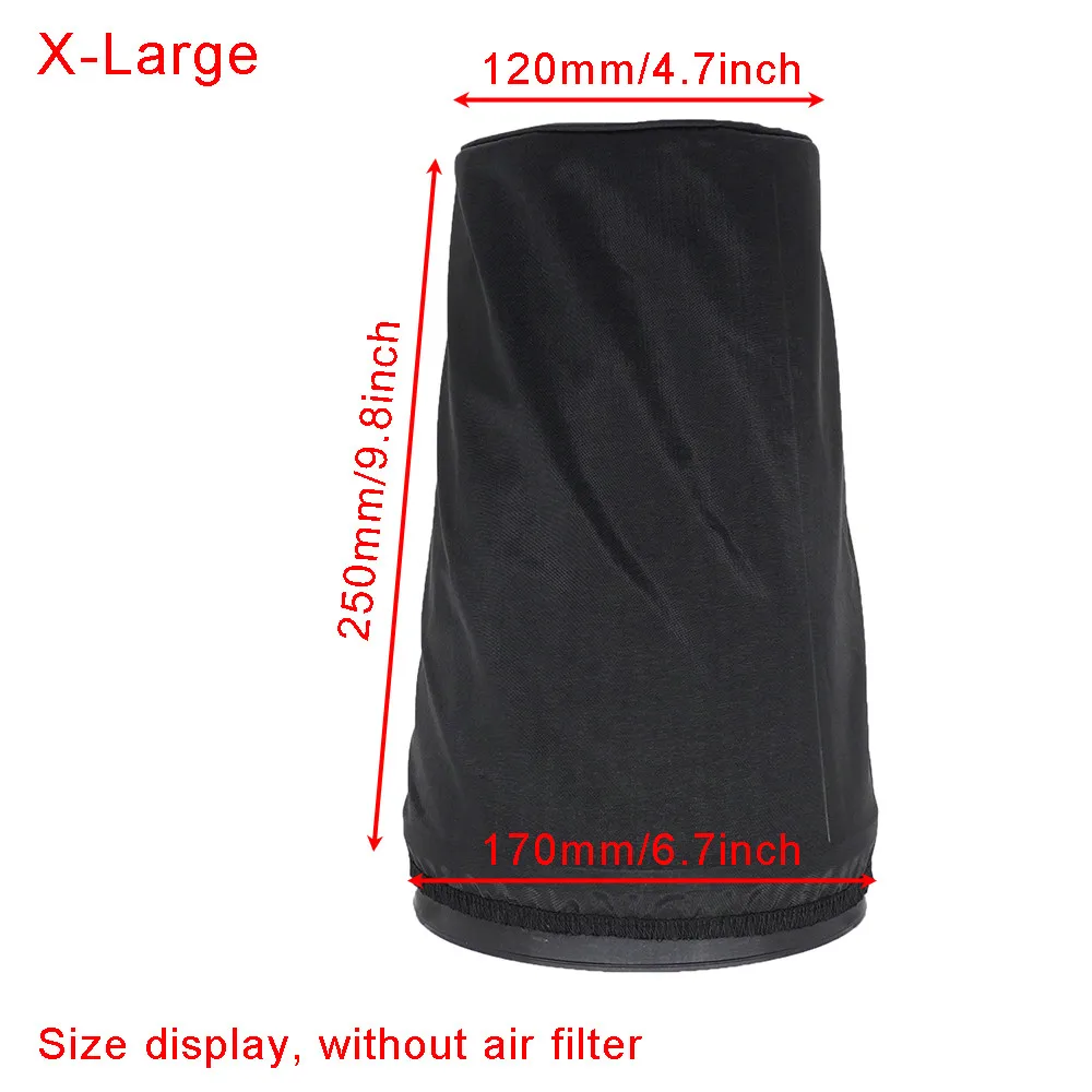 Universal Cone Air Filter Protective Cover Waterproof Oilproof Dustproof for Car High Flow Cold Air Intake Filters