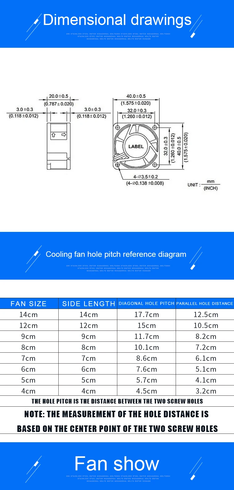 ACP4020 4cm 40mm Fan 40x40x20mm DC5V 12V 24V Cooling Fan for Inverter Router Inverter Power Supply