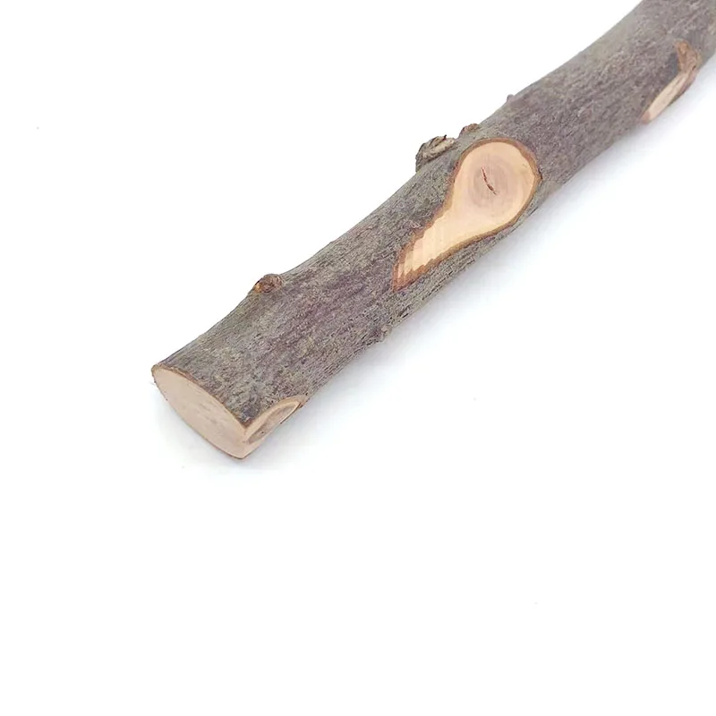 Natural Wood Pet Parrot Raw Wood Fork Tree Branch Stand Rack Squirrel Bird Hamster Branch Perches Chew Bite Toys Stick