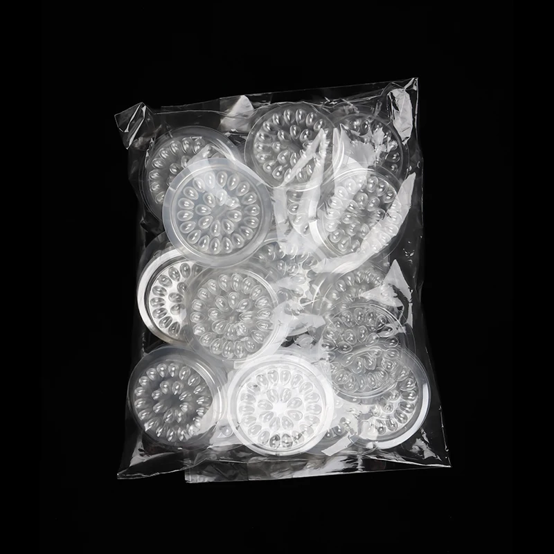 Eyelash Plastic Glue Holder Glue Gasket 20pcs Adhesive Pallet Eyelash Extension Glue Pads Flower Shape Pad Makeup Tools