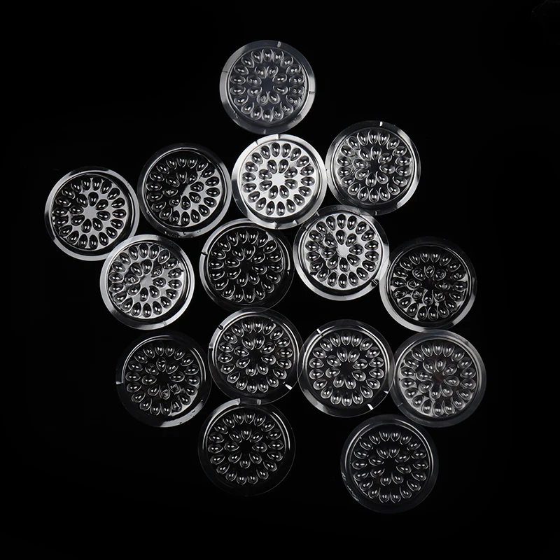 Eyelash Plastic Glue Holder Glue Gasket 20pcs Adhesive Pallet Eyelash Extension Glue Pads Flower Shape Pad Makeup Tools