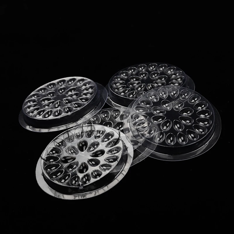 Eyelash Plastic Glue Holder Glue Gasket 20pcs Adhesive Pallet Eyelash Extension Glue Pads Flower Shape Pad Makeup Tools