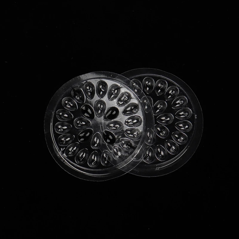 Eyelash Plastic Glue Holder Glue Gasket 20pcs Adhesive Pallet Eyelash Extension Glue Pads Flower Shape Pad Makeup Tools